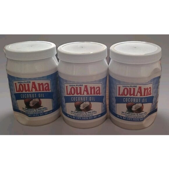 (3) 30 FL OZ LouAna Coconut Oil. - Picture 1 of 6